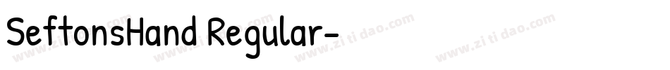 SeftonsHand Regular字体转换